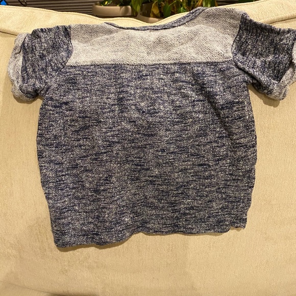 7 For All ManKind Boy Marble Blue Short/ Shirt set - Picture 10 of 11